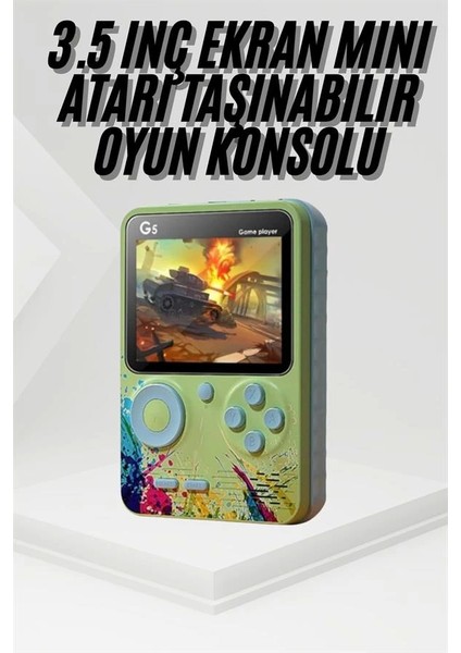 Game Box Oyun Konsolu 500 Retro Oyunlu Mini Taşınabilir 3 Inç fiyatları