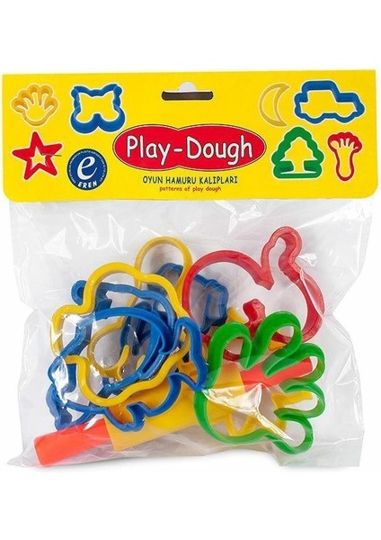 015 Poşetli Oyun Hamuru Kalıplar Büyük Şekiller