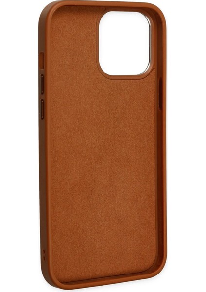 iPhone 13 Pro Kılıf Asya Deri Silikon - Kahverengi - NX9983-1718 fırsatları