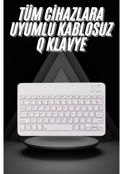 Q Klavye Türkçe Bluetooth Klavye Tüm Cihazlara Uyumlu Kablosuz fiyatları