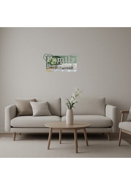 Aile Temalı Dekoratif Aynalı Tablo - NX8347-2373