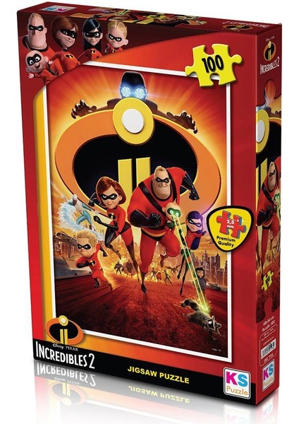 Inc 714 Puzzle 100/INCREDIBLES 2 Puzzle 100 Parça