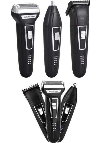 3'lü Set Saç Sakal Kesme Traş Makinesi Burun Kılı Alma Tıraş Makinesi fırsatları