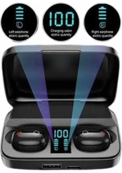 Kablosuz Dijital Göstergeli Çağrı Cevaplayabilen Tws 5.0 Bluetooth Kulaklık