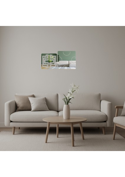 Minimalist Tasarımlı Duvar Aynalı Tablosu - NX3719-8248
