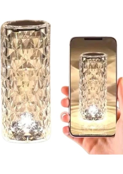 Yeni Nesil Modern Kristal Masa ve Gece Lambası Dokunmatik Renk Değiştirebilen fırsatları