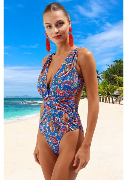 Drape Mayo Su Sporları Için Şık Detaylı Ergonomik Kesim Özel Tasarım