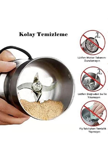 Gri 200 gr Baharat Öğütücü Değirmen Zencefil Zerdeçal Öğütme Makinesi fiyatları