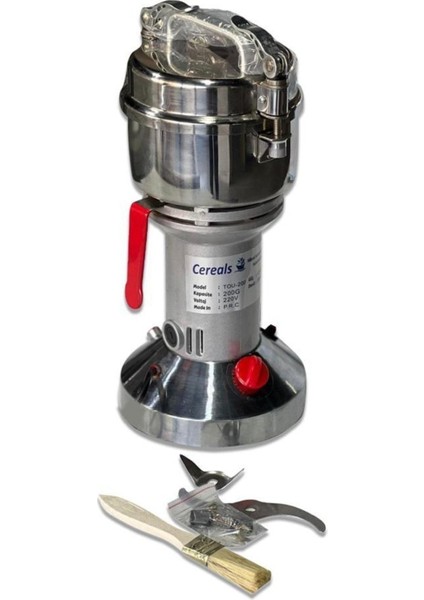 Gri 200 gr Baharat Öğütücü Değirmen Zencefil Zerdeçal Öğütme Makinesi fırsatları