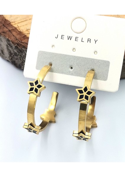 Zirkon Taşlı Lüks Çelik Küpe fiyatları