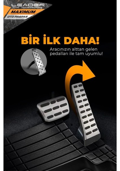 Tofaş Kartal Slx Ie Uyumlu Oto Paspas Seti Proton Siyah 4d Havuzlu fırsatları