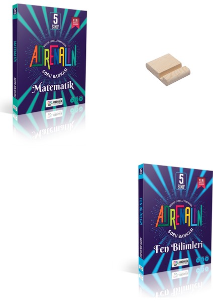 5. Sınıf Matematik ve Fen Bilimleri Soru Bankası + Telefon Tutucu