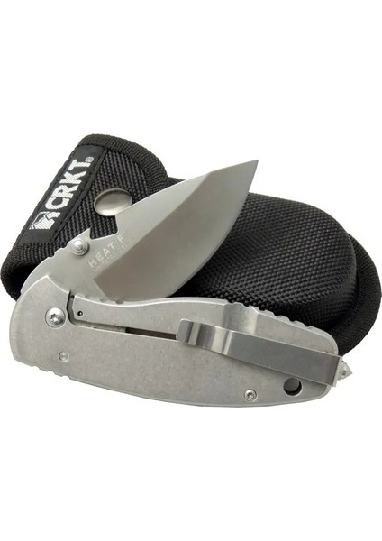 3329 Bk Heat Kamp Çakı 18CM - Metal Sap, Kılıflı, Açacaklı, Perçinli