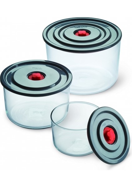 3’lü Cam Saklama Seti – 0,35 + 1 + 2 Lt, Sağlıklı ve Sızdırmaz