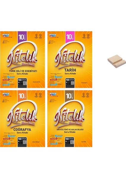 10. Sınıf Beceri Temelli Edebiyat Tarih Coğrafya ve Din Kültürü Soru Bankası 4lü Set + Telefon Tutucu