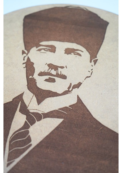 Ahşap Duvar Tablosu Gazi Mustafa Kemal Atatürk Portresi Tablosu – Dekoratif Duvar Dekoru fiyatları