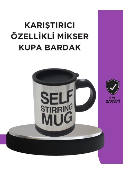 Toz Içecekler Için Hızlı Karıştırma Özellikli Termos Kupa