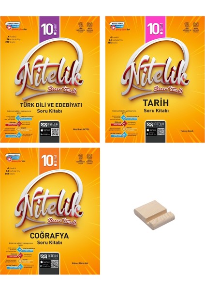 10. Sınıf Beceri Temelli Edebiyat Tarih ve Coğrafya Soru Bankası 3lü Set + Telefon Tutucu