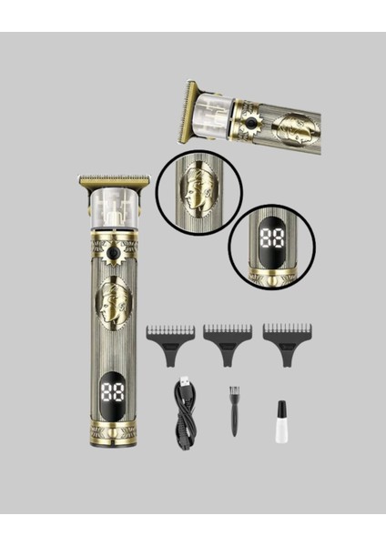 Çok Fonksiyonlu Saç ve Sakal Düzeltici Set – USB Şarjlı modelleri