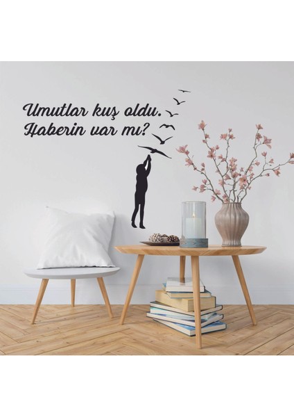 Siyah Ahşap Kuş Figürlü Duvar Dekoru, Şık ve Doğal Tasarım fiyatları