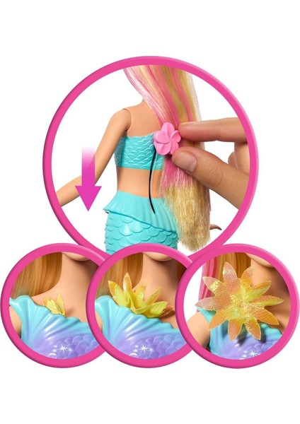 JDM72 Barbie Büyülü Çiçekler Deniz Kızı - Flower Magic Mermaid fırsatları