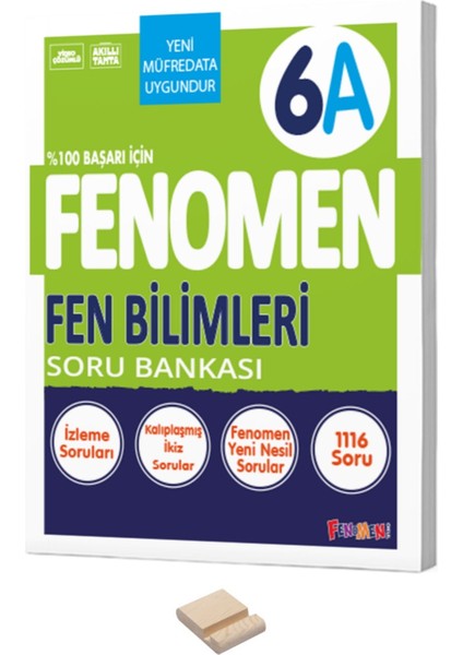 Fenomen Yayıncılık 6. Sınıf A Serisi Fen Bilimleri Soru Bankası ve Telefon Tutucu