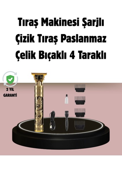 Şarjlı Titanyum Bıçaklı Saç Kesme Makinesi