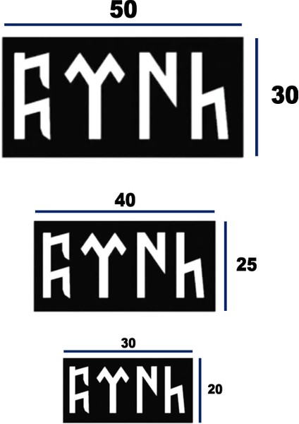 Siyah Ahşap Göktürkçe Türk Yazısı Duvar Dekoru - Salon Oturma Odası Ofis Antre Için Tablo fiyatları