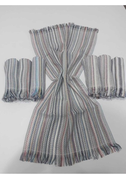 Renkli 30X50 Mutfak Havlusu, Kurulama Bezi, 6'lı Paket, Yumuşak ve Hafif