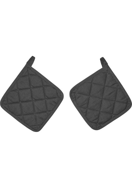 Gri 2'li Bez Tutacak, 21X21, Kullanışlı ve Şık Ev Düzeni Aksesuarı