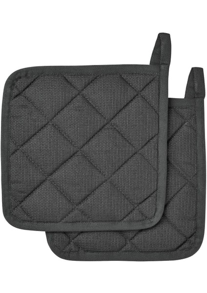 Gri 2'li Bez Tutacak, 21X21, Kullanışlı ve Şık Ev Düzeni Aksesuarı fırsatları