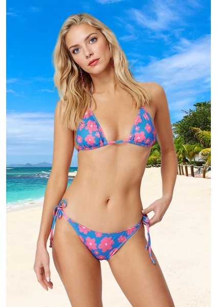 Üçgen Bikini Takımı Ayarlanabilir Askılı Çıkarılabilir Pedli Deniz Havuz Plaj Mayo modelleri