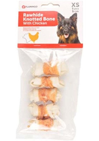 Düğümlü Tavuk Etli Köpek Kemiği Ödülü 70 gr 5 Adet modelleri