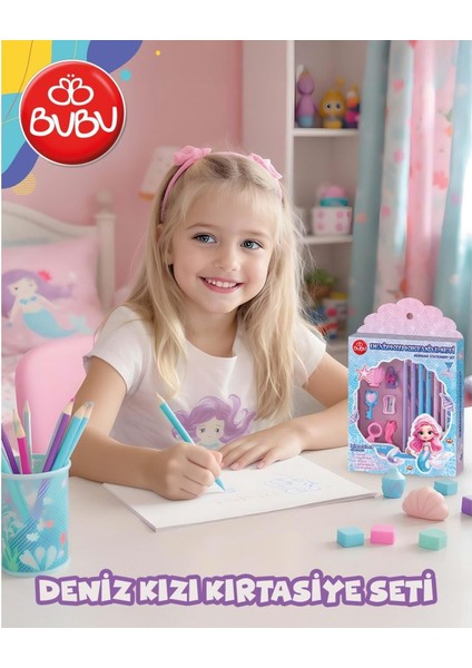 Bu-Bu Kırtasiye Seti Deniz Kızı