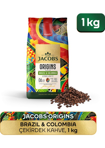 Origins Brazil & Colombia Çekirdek Kahve 1 kg