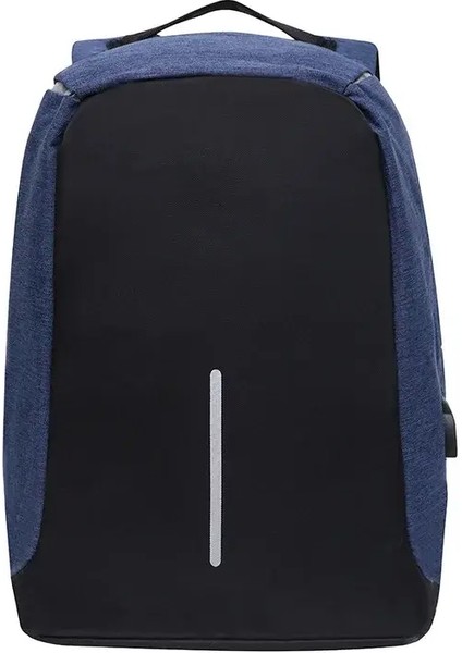 Hırsızlık Anti Backpack Bag 15.6 Inç Dizüstü Bilgisayar Mochila Mochila Erkek Su Geçirmez Arka Paket Backbag Büyük Kapasiteli Okul Sırt Çantası Tasarımcı Renk: Mavi (Yurt Dışından)