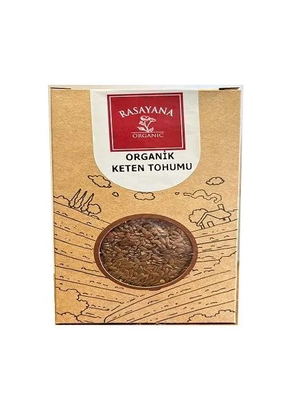Organik Keten Tohumu Kahverengi 250 gr