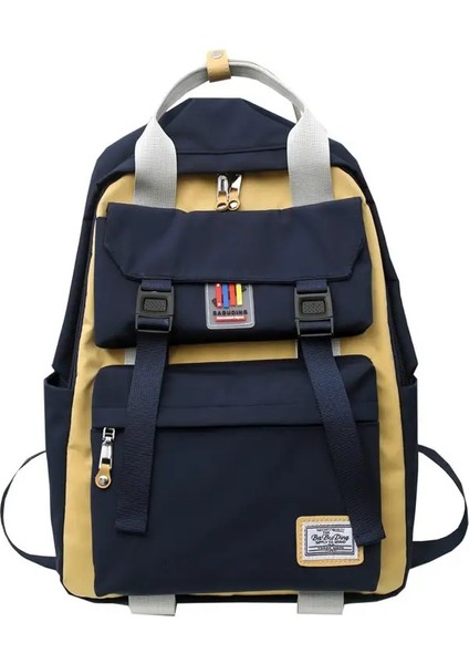 Kadınlar Su Geçirmez Sırt Çantası Sevimli Oxford Kumaş Kolej Kız Büyük Kitaplar 14 Inç Dizüstü Bilgisayar Çantası Kadın Tasarımcı Seyahat Backpackscolor: Mavi/beden: 14 Inç (Yurt Dışından)