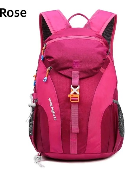 15-25L Açık Dağcılık Sırt Çantası Gündelik Su Geçirmez Spor Sırt Çantası Erkekler Kadınlar Büyük Kapasiteli Bisiklet Yürüyüşü Seyahat Backpackcolor: Gül/boyut: 15L (Yurt Dışından)