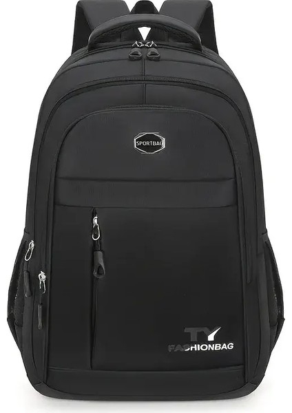 1 Adet Erkek Sırt Çantası, Büyük Kapasiteli Su Geçirmez Rahat Sırt Çantası, Ayarlanabilir Bilgisayar Sırt Çantası: Siyah (Yurt Dışından)