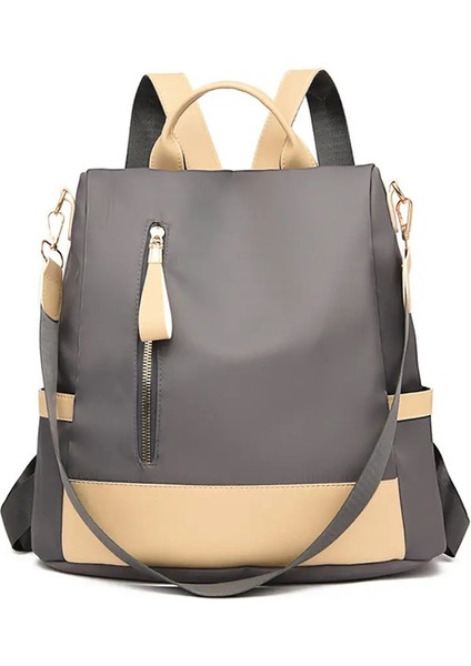 Sıradan Oxford Cloth 3 In 1 Sırt Çantası Kadın Omuz Okulu Kitap Çantaları Kadın Günlük Seyahat Anti-Hırsızlık Anti-Hırf Çantası Sırp Mochilas Saccolor: Siyah (Yurt Dışından)