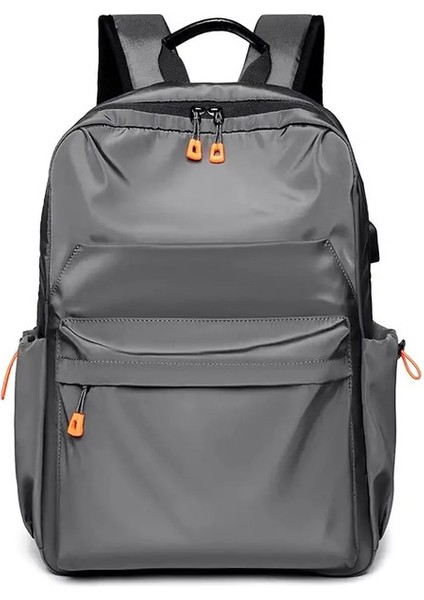 14 Inç Erkekler Sıradan Sırt Çantası Çok Fonksiyonlu USB Bilgisayar Sırt Çantası Su Geçirmez Oxford Bezi Öğrenci Schoolbagcolor: Siyah (Yurt Dışından)