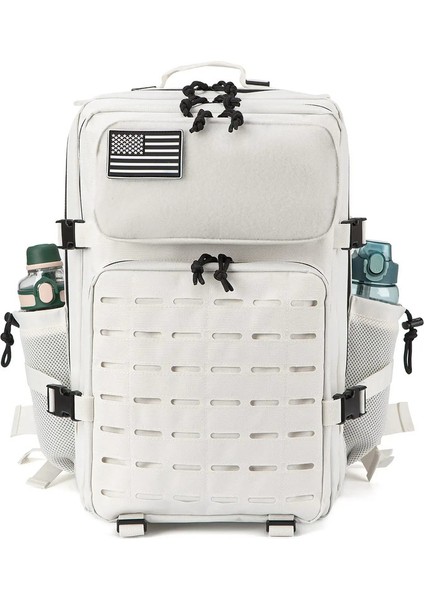 45L Erkek Dış Sırt Çantası Molle Sırt Çantası Yürüyüş Sırt Çantası Şişe Stand Açık Yürüyüş Çantası Fitness Backpackcolor: Siyah (Yurt Dışından)