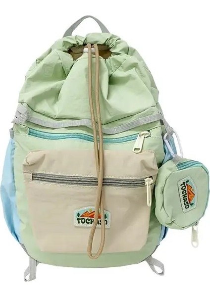 Yeni Naylon Drawstring Büyük Kapasite Günlük Moda Sırt Çantaları 2025 Yüksek Kaliteli Çok Yönlü Gençlik Batı Tarzı Tatlı Okul Bagscolor: 2 (Yurt Dışından)