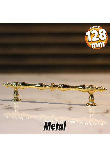 Mobilya Mutfak Dolabı Çekmece Dolap Kulpları Kapak Kulpu Kulbu Gold 128 mm Metal Kulp fiyatları