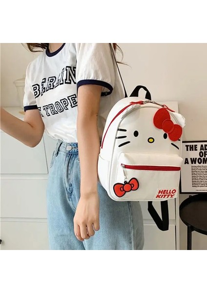 Kadınlar Sanrio Hello Kitty Sırt Çantası Karikatür Anime Anime Sevimli Su Geçirmez Sırt Çantaları Dikiş Öğrencileri Bag Çocuk Kız Mochila Infantil Meninacolor: 1 (Yurt Dışından)