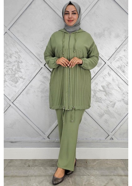 Kadın Desen Kombinli Tesettür Takım modelleri