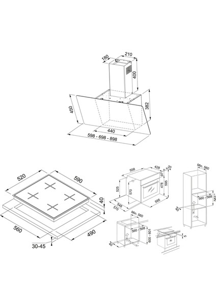 Fpj 615 V Bk/ss Davlumbaz Fhns 604 4g Bk C Ocak Fsl 86 H Bk Fırın Ankastre Set fiyatları
