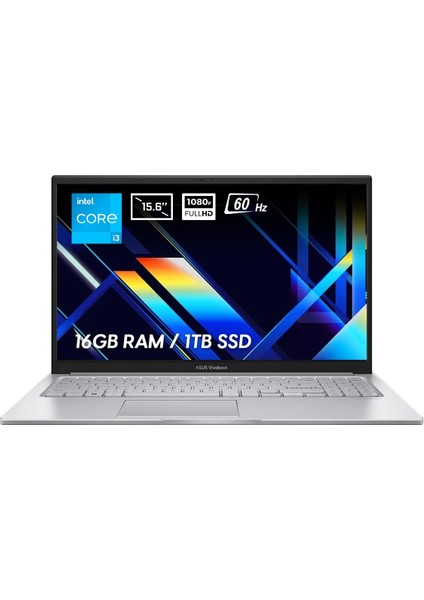 Vivobook 15 X1504VA-NJ2379V2 Intel Core I3-1315U 16GB 1tb SSD 15.6 Inç Full Hd 60Hz Freedos Laptop