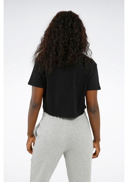 ID T-SHIRT Siyah Kadın Kısa Kol T-Shirt fiyatları